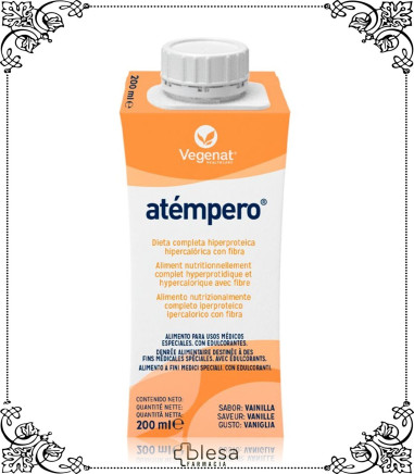 Nutricer atempero sabor vainilla 24x200 ml