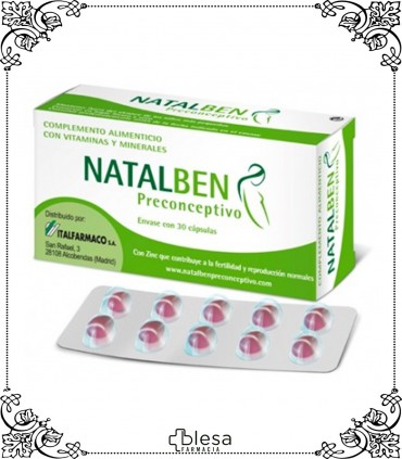 Italfarmaco natalben preconceptivo 30 cápsulas