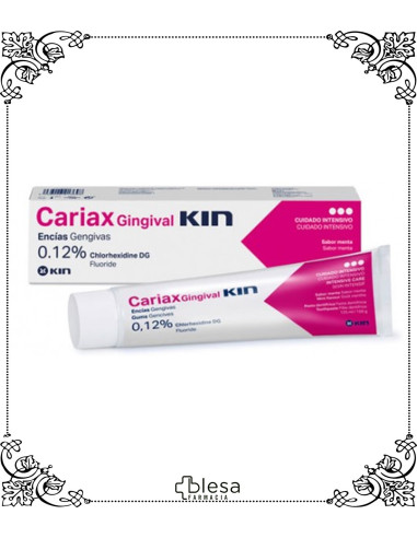 Kin cariax gingival pasta dental 0,12% 75 ml