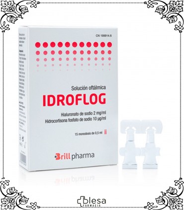 Brill Pharma idroflog solución oftálmica 15 unidades