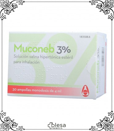 Aldo muconeb 3 % solución salina hipertónica 30 ampollas