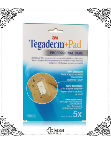 3M tegaderm +pad apósito 9 cm x 10 cm 5 unidades