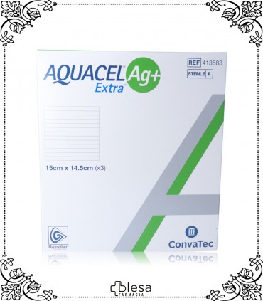 Convatec aquacel Ag+ extra 15 cm x 14.5 cm 3 unidades
