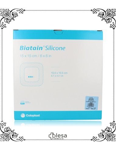 Coloplast biatain silicona 15x15 cm 3 unidades