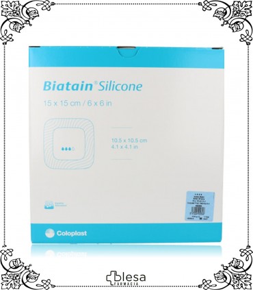 Coloplast biatain silicona 15x15 cm 3 unidades