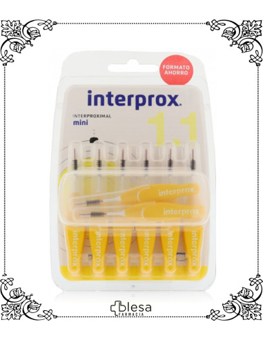 Dentaid interprox cepillo interproximal amarillo mini 1.1 mm 14 unidades