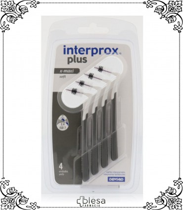 Dentaid interprox cepillo interproximal gris plus X-maxi 4 unidades