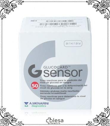 Menarini glucocard G sensor 50 tiras
