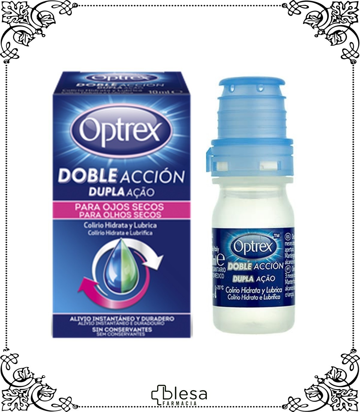 Comprar OPTREX Doble Acción Colirio Ojos Secos Hidrata y Lubrica 10ml