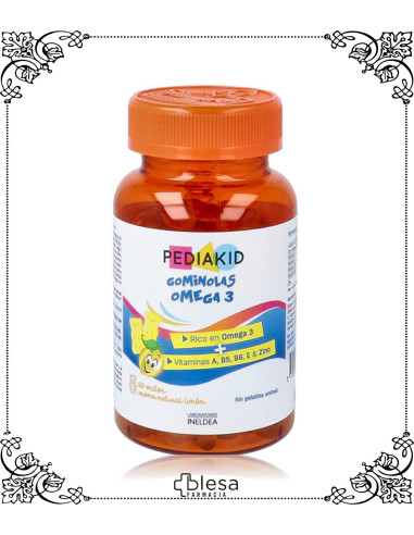 Ineldea pediakid omega-3 60 gominolas