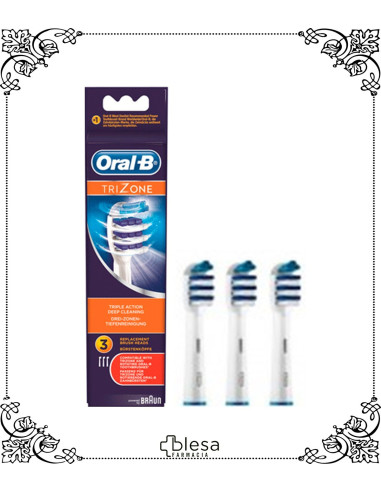 Procter & Gamble oral-b recambio cepillo eléctrico triZONE 3 unidades