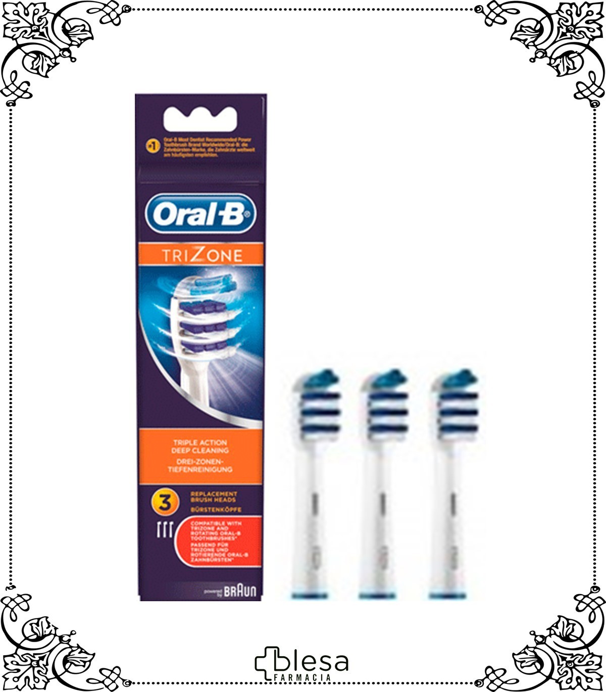 Procter & Gamble oral-B recambio triZONE 3 unidades - Blesa Farmacia