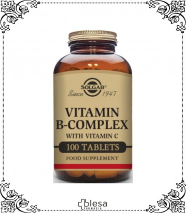 Solgar B-complex con vitamina C 100 comprimidos
