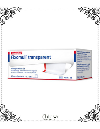 Leukoplast fixomull esparadrapo transparent 10x2 m