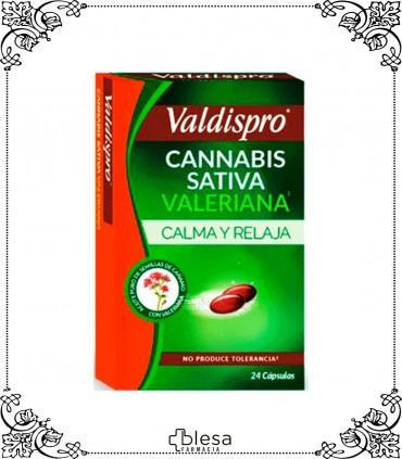 Vemedia valdispro cannabis sativa valeriana 24 cápsulas