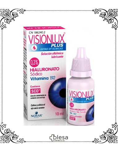 Novax visionlux plus con ácido hialurónico 0,30 %+B5+B12 10 ml