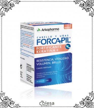 Arkopharma forcapil fortificante con keratina 60 cápsulas