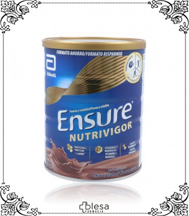 Abbott ensure nutrivigor lata sabor chocolate 850 gr