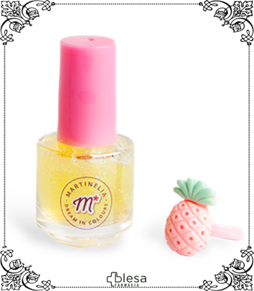 IDC Institute Martinelia Yummy Esmalte de Uñas + Anillo (Piña), frescura tropical y estilo divertido.