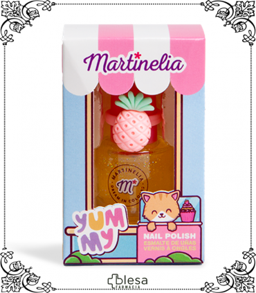 IDC Institute Martinelia Yummy Esmalte de Uñas + Anillo (Piña + Caja), frescura tropical y estilo en una adorable caja.