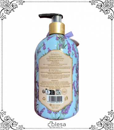 Jabón de manos IDC Institute Scented Garden Warm Lavender 500ml, limpieza y aroma relajante.