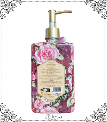 Gel de ducha IDC Institute Scented Garden Country Rose 780 ml, fragancia floral y fresca.