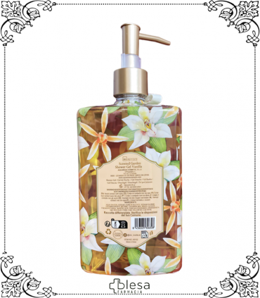 Gel de ducha IDC Institute Scented Garden Sweet Vanilla 780 ml, fragancia dulce que te sorprenderá.