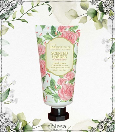 IDC Institute Flowers crema de manos 30 ml (Country Rose), delicadeza floral en cada aplicación.