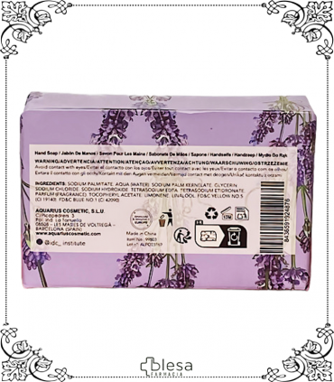 IDC Jabón: Aroma de lavanda relajante.