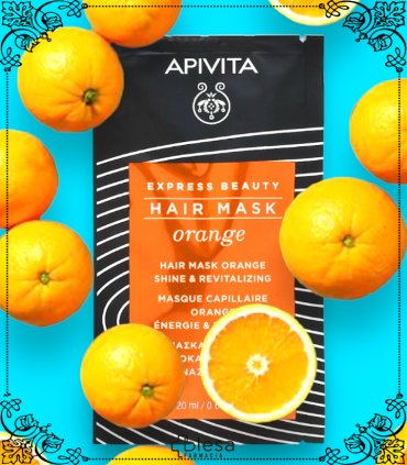 Apivita mascarilla capilar brillo & vitalidad con naranja 20 ml