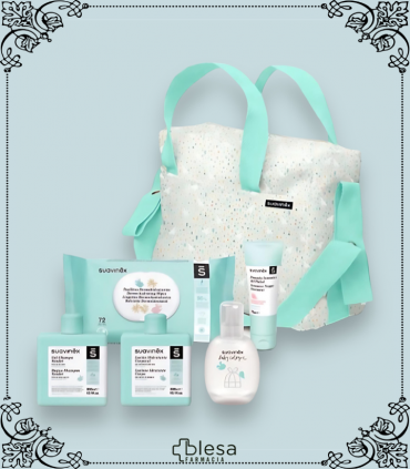 Todo en uno: Welcome Baby Care Set Suavinex, el bolso verde para mamás y bebés felices.