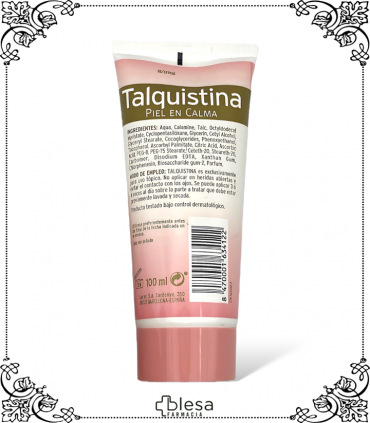 Despedida a la irritación: Talquistina Crema, 100 gr para piel tranquila.