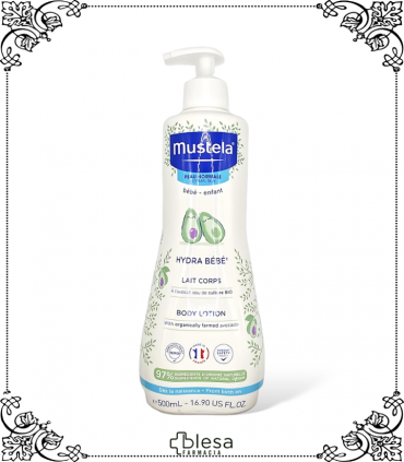 Hidratación feliz: Mustela Hydrabebé, 500 ml de mimos para tu bebé.