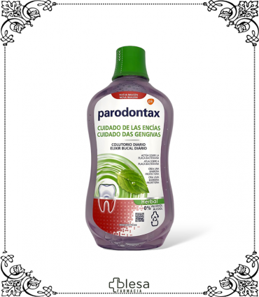 Frescura herbal: Parodontax, 500 ml de sonrisa radiante y salud dental.