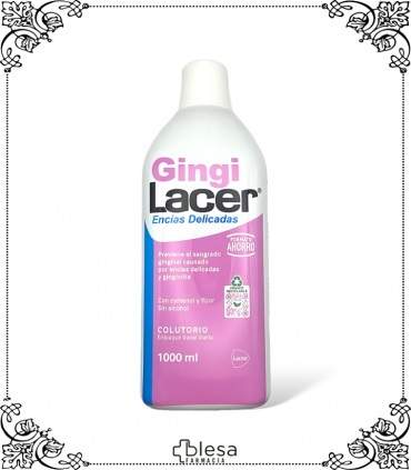 ¡Frescura sin alcohol! Lacer Gingilacer, 1.000 ml para encías delicadas y protegidas.