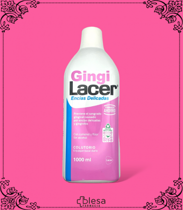 Protege y calma: Lacer Gingilacer, 1.000 ml para encías sensibles, sin alcohol.