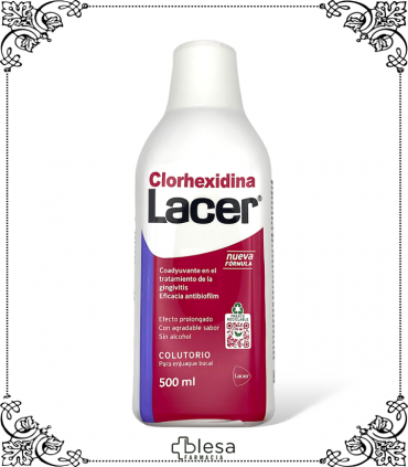 Lacer Clorhexidina Colutorio sin alcohol: Protección total en 500 ml.