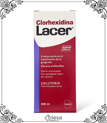 Sonrisa fresca y limpia: Lacer Clorhexidina, 200 ml para mantener a raya las bacterias.