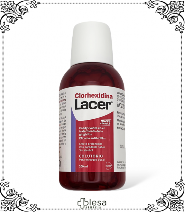 Sonrisa fresca y limpia: Lacer Clorhexidina, 200 ml para mantener a raya las bacterias.