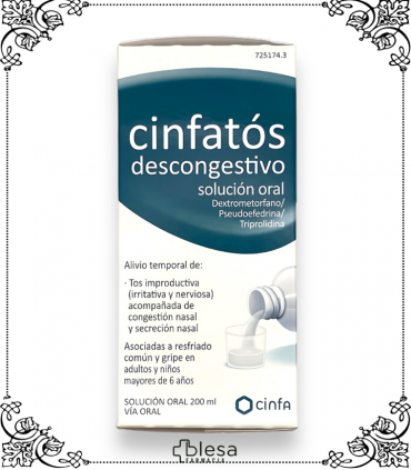 Cinfa Cinfatos 200 ml: Solución oral para combatir la congestión nasal de manera efectiva.