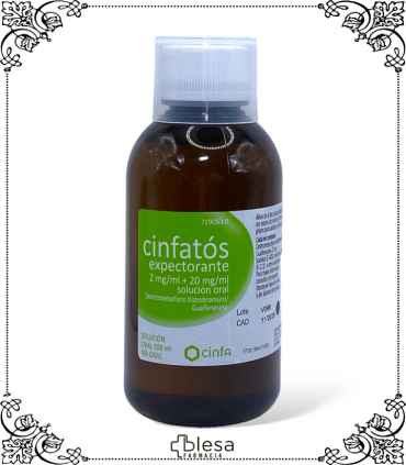 Cinfa Cinfatos Expectorante: Jarabe con acción dual para tos y mucosidad, 200 ml.