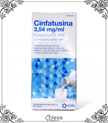 Cinfa Cinfatusina 3,54 mg/ml: Suspensión oral para aliviar la tos seca, 200 ml.