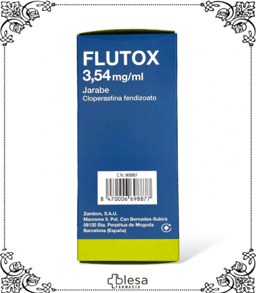 Flutox de Zambon 3,54 mg/ml: Jarabe para aliviar la tos seca, 200 ml.