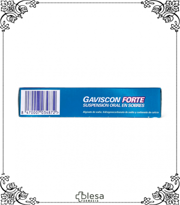 Gaviscon Forte de Reckitt Benckiser: 12 sobres para aliviar la acidez.