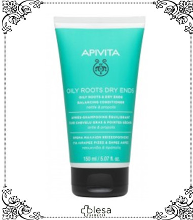 APIVITA. ACONDICIONADOR EQUILIBRANTE PARA RAÍZ GRASA Y PUNTAS SECAS con ortiga y propóleo 150 ML Laboratorio Apivita