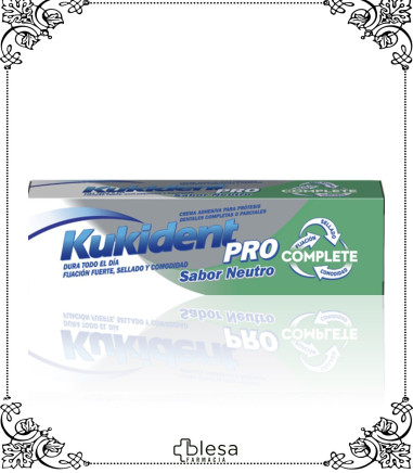 KUKIDENT. PRO-COMPLETE NEUTRO 47 GRAMOS. Laboratorio Kukident