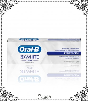 ORAL-B. 3D WHITE LUXE BLANQUEADOR PERFECT PASTA 75 ML. Laboratorio Oral-B