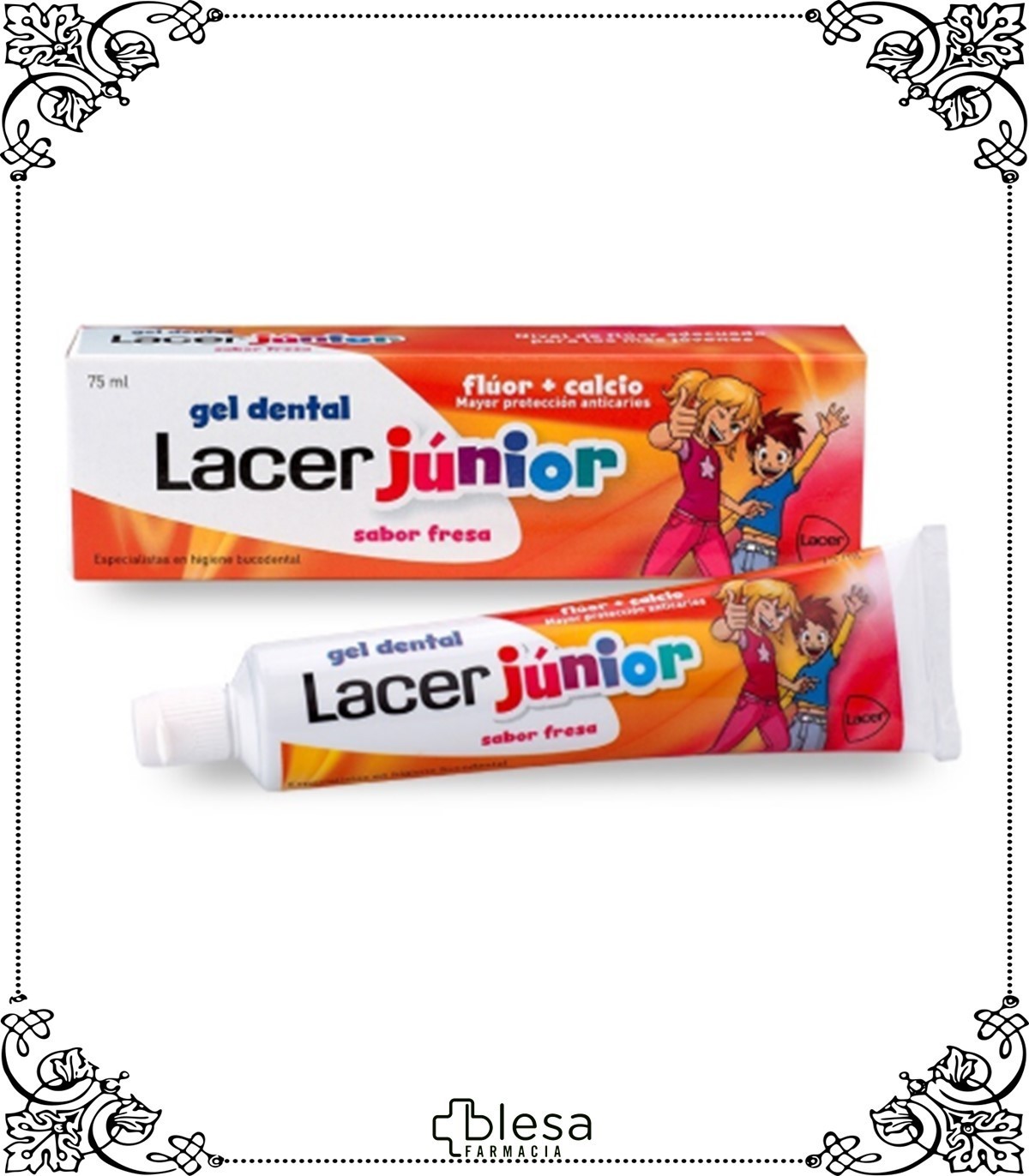 Lacer junior gel dental fresa 75 ml - Blesa Farmacia