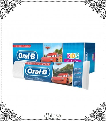 ORAL-B.  KIDS  3 - 5 AÑOS CARS PASTA DENTAL  75 ML. Laboratorio Oral-B
