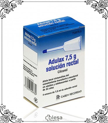 ADULAX. 7,5 G SOLUCIÓN RECTAL 4 ENEMAS DE 7,5 ML (1). FARMACIA BLESA